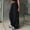 Black, variant on Royisotas Casual Plus Size Womens Pants Wide Leg Cotton Summer Cargo Pants Bandage Elastic Waist