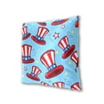 thumbnail image 3 of Hat with Flag Pattern Stars July 4th Throw Pillow Covers Pillowcases 20 x 20 Inch Home Decor 2 Packs for Bedroom Sofa, 3 of 6