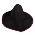 thumbnail image 1 of Cubierta para maletero de coche, pomo Universal para palanca de cambios, funda antipolvo para maletero, tela negra con línea roja, 1 of 1