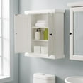 thumbnail image 4 of Crosley Furniture Seaside Wood 2 Door Medicine Cabinet in Distressed White, 4 of 10