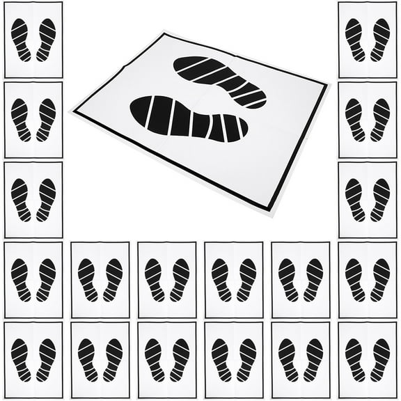 Toyvian Car Disposable Floor Mat Assorted Color Lightweight and Convenient 60Pcs