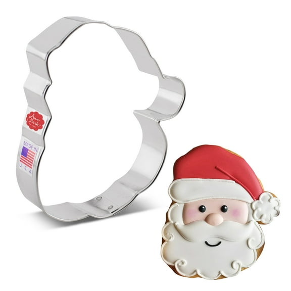 Ann Clark Santa Face Cookie Cutter 4.25", Made in USA