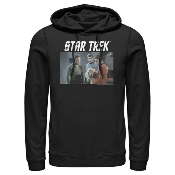 Men's Star Trek: The Original Series Alien Dog  Pull Over Hoodie Black X Large