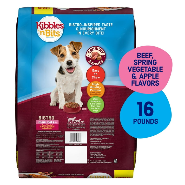 Kibbles 'n Bits Bistro Mini Bits Small Breed Dry Dog Food Beef