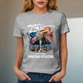 thumbnail image 6 of COMVALUE 250th Birthday T-Shirt Eagle Liberty Bell 1776-2026 250 Years (Light Gray, M), 6 of 8