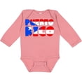 thumbnail image 3 of Inktastic Puerto Rico Flag in Text Boys or Girls Long Sleeve Baby Bodysuit, 3 of 5