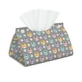 thumbnail image 2 of Lsque Cute Geese Printed Long Tissue Box Cover Holder, Facial Paper Organizer Dispenser,Triangle with Bottom Belt, PVC Leather Decorative Organizer, 2 of 9