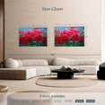 thumbnail image 4 of Elephant Stock Vivid Blooming Happiness Wall Art - Horizontal Canvas Wall Art - Bedroom Wall Decor - Abstract Canvas - Red And Teal Decor By Olena - 48" x 32", 4 of 8