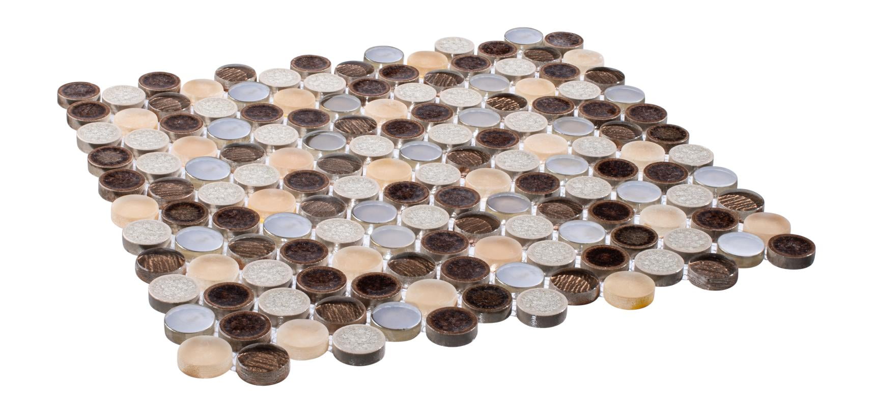 Polka 1" x 1" Penny Round Mosaic Tile