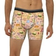 thumbnail image 2 of Men'S Boxer Briefs, Cute Food Ice Cream Drinks Soft And Breathable Mens Underwear Boxer Briefs With Widen Waist, 2 of 2