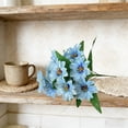 thumbnail image 4 of FeiFu Artificial Flower 1 Heads Fake Floral Bouquet Small Bunch Decorative Flower for Home Wedding Party Vase Arrangement Table Centerpiece Decor, 4 of 6
