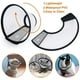 thumbnail image 3 of Cono de gato collar isabelino ajustable para mascotas PVC ligero 21-24 negro, 3 of 5