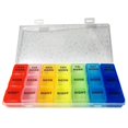 thumbnail image 1 of LEEYNEER 7 Day Pill Organizer Detach Case Weekly 7 Day 21 Slots Pill Storage Box Weekly Pill Medicine Box Organizer  Medications Supplements Vitamins, 1 of 9