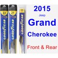 2015 Jeep Grand Cherokee Wiper Blade Set/Kit (Front & Rear) (3 Blades