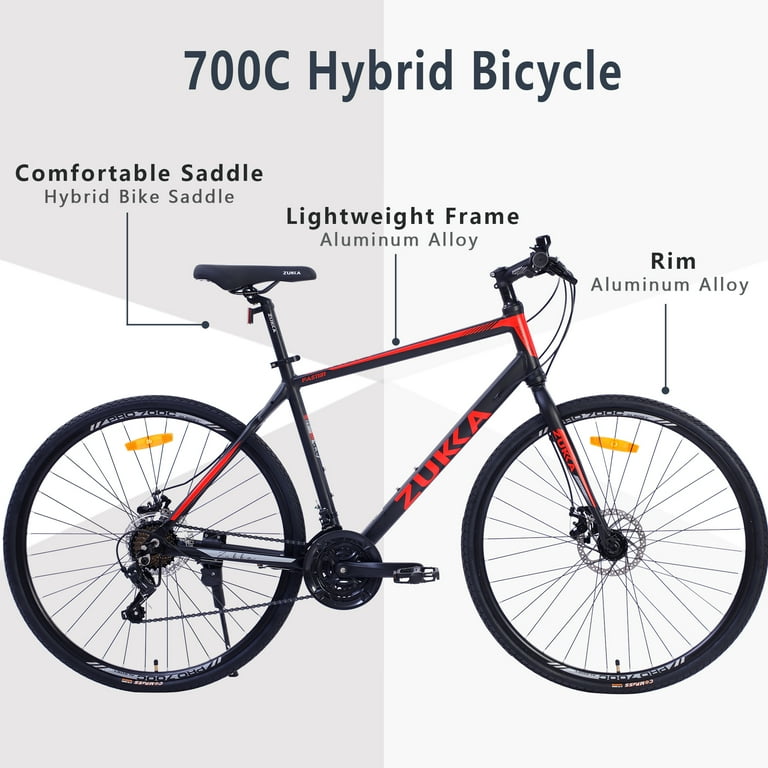 700C Road Bike for Men with Aluminum Alloy Frame 21 Speed Disc