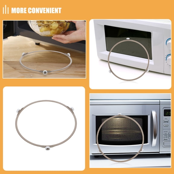 DRAFIDEEP Microwave Replacement Glass Turntable Tray, Coffee Color, Rotating Support for Oven and Microwave