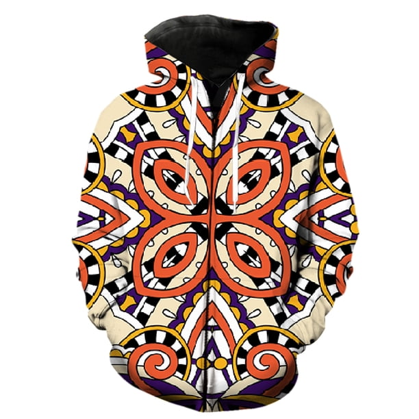 Sudadera con capucha y cremallera para hombre, estilo nacional retro, de primavera, fresca, de manga larga, estilo hip hop, informal, de gran tamaño, con estampado 3D para adolescentes