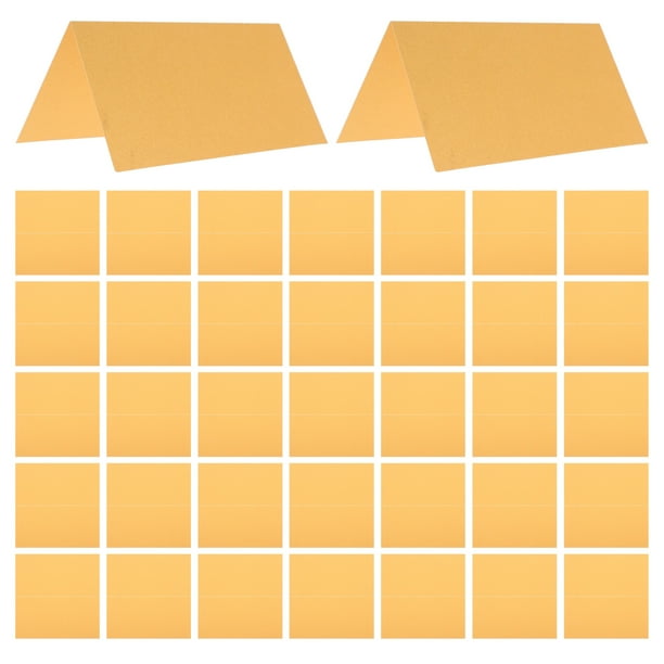 KAKOWELY 25 tarjetas de papel para carpa, tarjetas en blanco para carpa, tarjetas plegables para mesa, tarjetas para nombres de boda