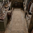 thumbnail image 3 of BERTHMEER 3'x8' Runner Rugs for Hallway Kitchen Entryway Bedroom Bathroom Entrance Oriental Floral Vintage Farmhouse Machine Washable Non-slip Traditional Distressed Rugs, Brown, 3 of 6