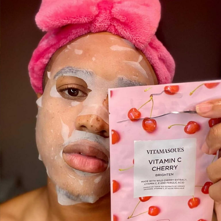Vitamasques Biodegradable Vitamin C Cherry Mask Brighten One