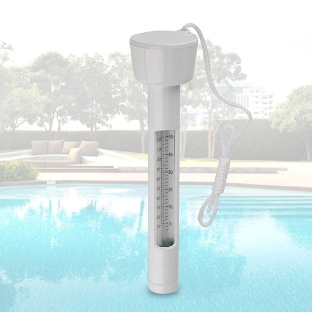 $$ Mini termómetro flotante para piscina, termómetro de agua de estanque con cuerda, termómetro de piscina para bebés, resistente a roturas, para piscinas exteriores e interiores TicfoxMX moderno