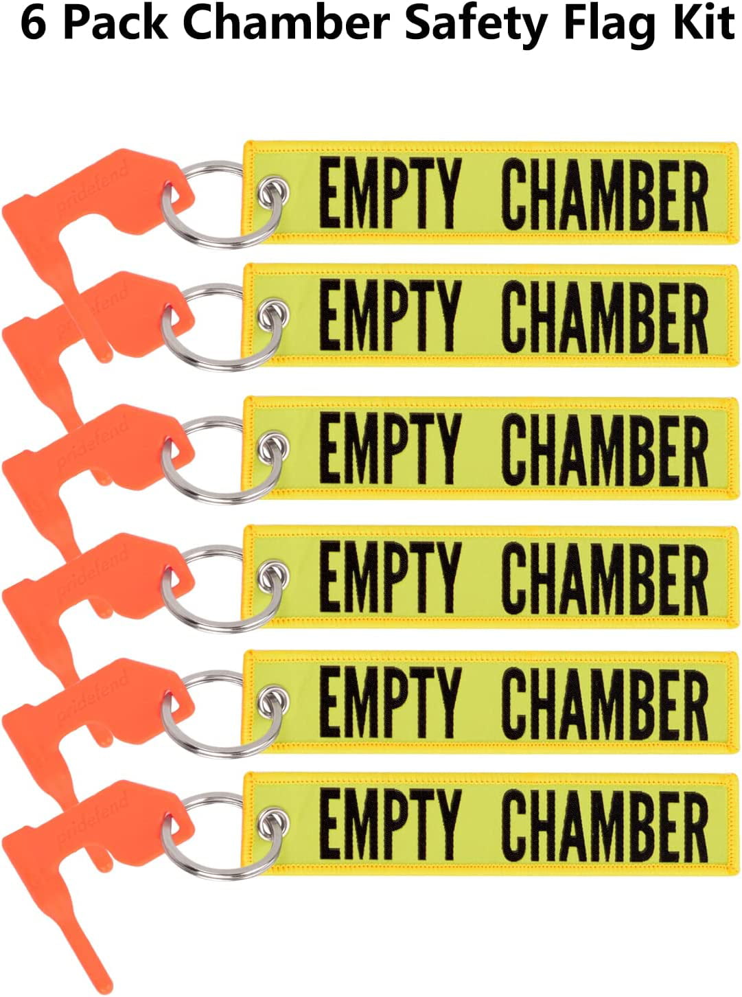  10 Pack Open Chamber Indicator Safety Flags (Safety Yellow) :  Sports & Outdoors