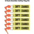 thumbnail image 5 of 6 Pack Chamber Safety Flag for Rifle Handgun Shotgun with Bonus Bright Yellow Key Chain Tags - Universal Gun Accessories (6 Piece Set), 5 of 5