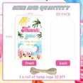 thumbnail image 5 of Serencatcher 50pcs Surf Thank You Gift Tags, Baby On Board Baby Shower Decorations Tags, Pink Thank You for Riding The Waves with Me Tags Strings for Surfing Baby Shower Beach Surf Party Favors, 5 of 7