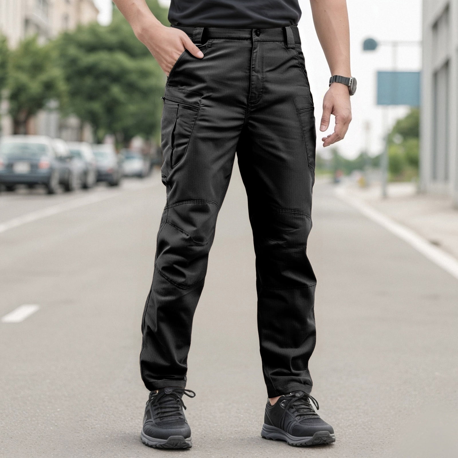Mens Work Pants Mens Lightweight Hiking Pants Men's Stretch Tactical Pants Water Resistant Ripstop Cargo Pants Outdoor Lightweight Work Hiking Pants
