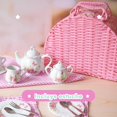 thumbnail image 3 of Juego de Té Porcelana Niñas - Diseño Floral - 18 Piezas rosa Unitalla, 3 of 5