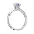 thumbnail image 2 of 3/4 Carat Prong Set Solitaire Diamond Engagement Ring Band in 14K White Gold (Ring Size 10.5), 2 of 5