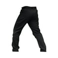 thumbnail image 4 of Men Ripstop Tactical Pants Multi Zipper Pockets Camo Outdoor Work Trousers Durable Hiking Pants For Fall Winter Black XL, 4 of 5