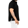thumbnail image 5 of HAPPY BAY Men's Hawaiian Shirt Solid Beach Shirts Casual Button Down Short Sleeve Shirts for Men M Kohl, Plain, 5 of 6
