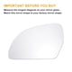 thumbnail image 3 of Unique Bargains 1 Pcs Reemplazo del vidrio del espejo retrovisor del lado del conductor izquierdo calefaccionado blanco con ajuste trasero para AUDI Q3 11-18, 3 of 6