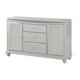 thumbnail image 2 of Acme Maverick 3-Drawer Wooden Server with 2 Doors in Platinum White Indoor, 2 of 7