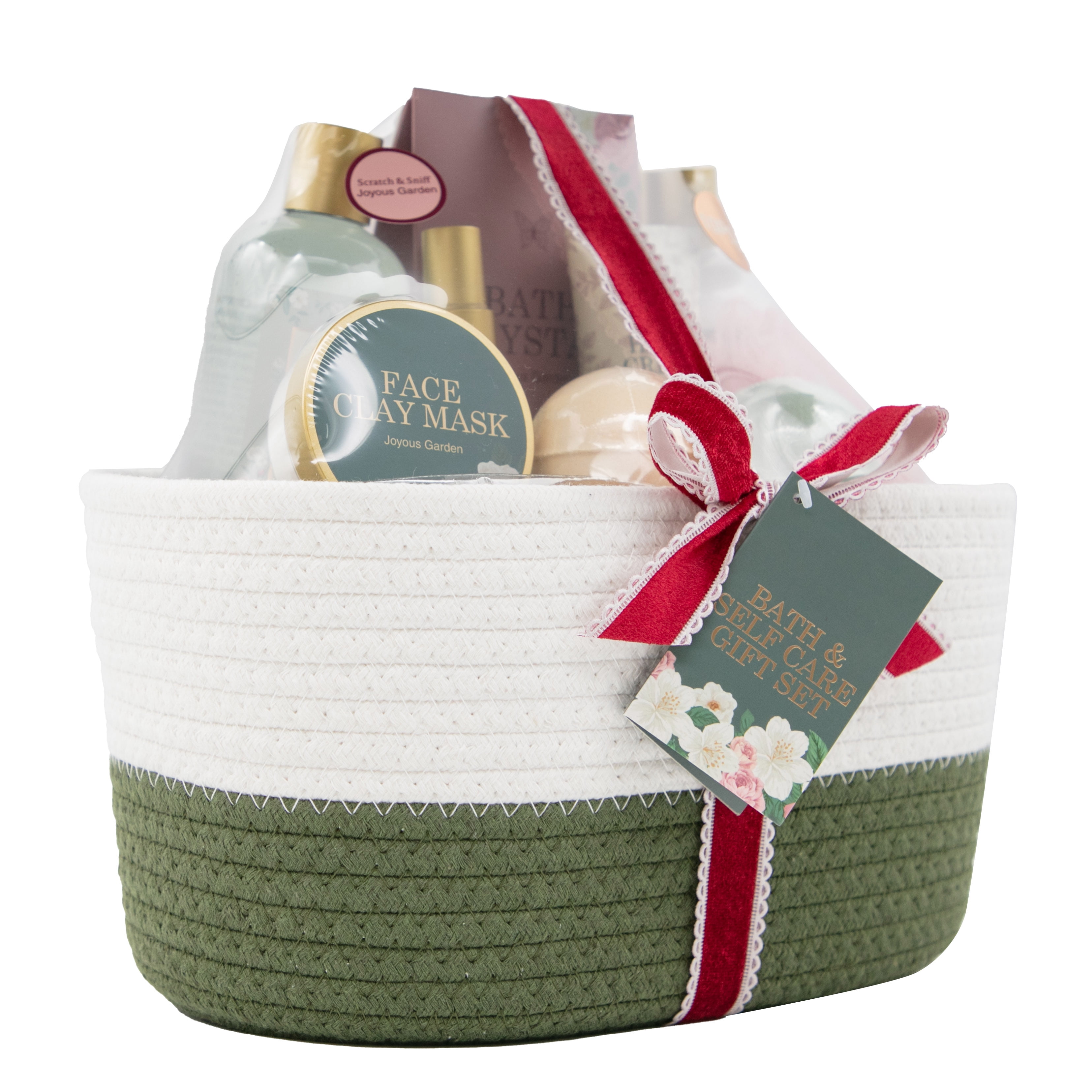 Bath and Self Care Gift Set, Joyous Garden Scent, 10 Pieces