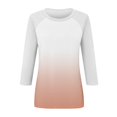 thumbnail image 5 of Shirt for Women's Fashion Casual Raglan Sleeve Round Neck 3/4 Sleeve Loose Printed T-Shirt Ladies Top, 5 of 5