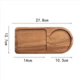 thumbnail image 4 of 2X Bandeja de Café de Madera Bandeja de Desayuno para Servir Alimentos ArtíCulos de Café para HosteleríA DecoracióN de ArtíCulos de Té Accesorio de DecoracióN de Mesa C, 4 of 5