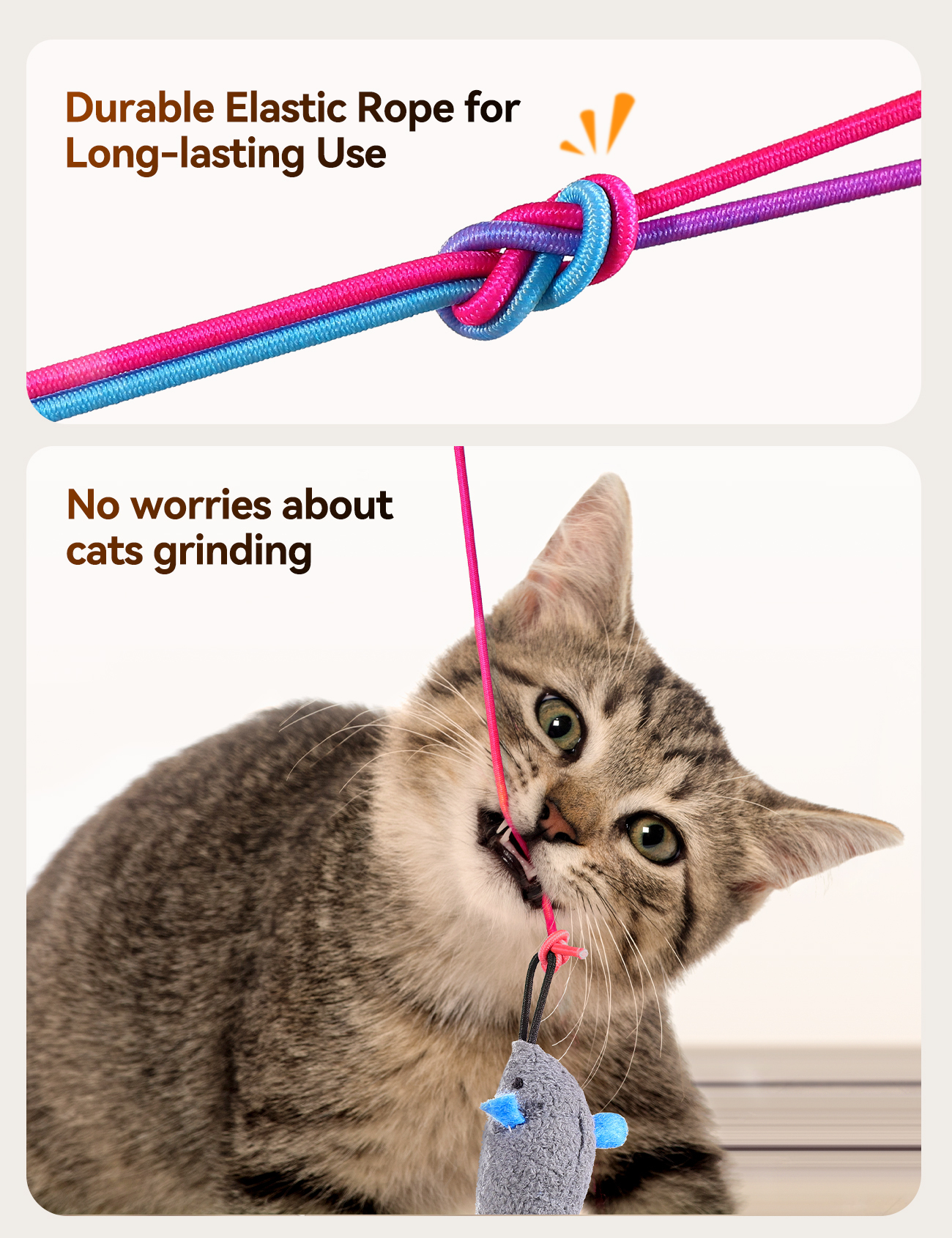 Feelneedy Interactive Cat Toy, 2-in-1 Laser, White photo 3