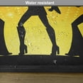 thumbnail image 6 of Ambesonne 70s Party Place Mats Set of 4, Dancing Afro People, Standard Size, Orange Yellow Black, 6 of 6