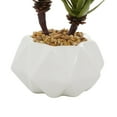 thumbnail image 4 of DecMode 11" Artificial Agave Plant in Realistic Leaves and White Ceramic Pot, 4 of 7