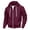 Wine, variant on GUZOM Mens Gray Zip Up Hoodie Lightweight Fleece Lined Full Zip Casual Jacket with Pockets,Size 3XL