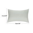 thumbnail image 5 of Unique Bargains 2 Pack 1800 Series Microfiber Pillowcases Light Gray Queen, 5 of 8