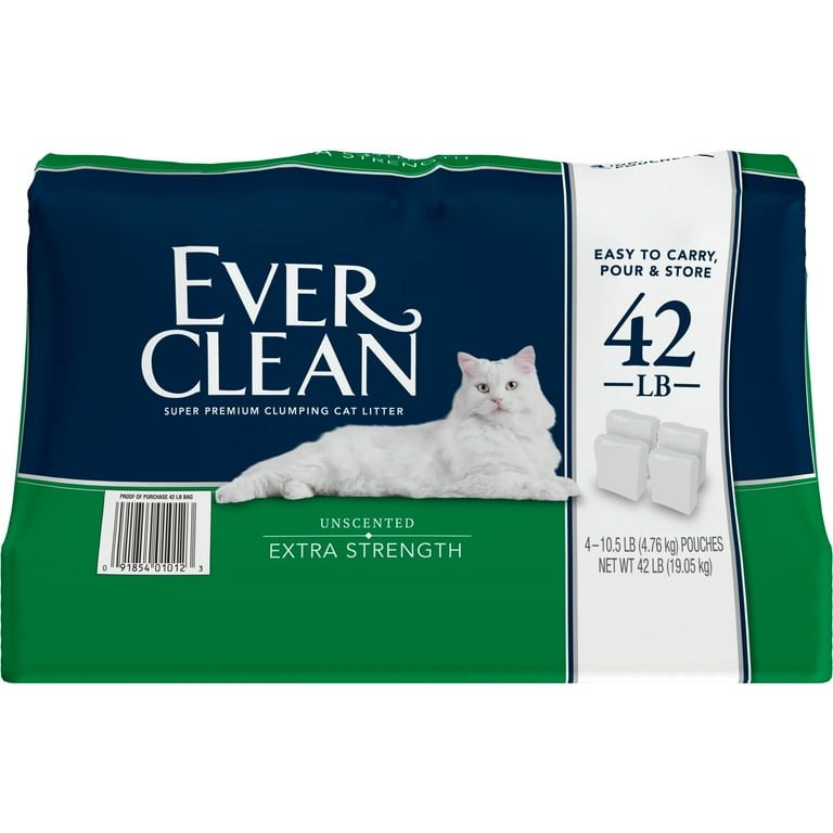 Ever Clean Extra Strength Clumping Cat Litter Unscented 42 Pounds
