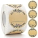 thumbnail image 1 of Srbtv-500 Pieces Kraft Paper Stickers, Self-adhesive Labels 5 Cm, Jam Jar Stickers, 1 of 4