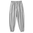 thumbnail image 4 of cfhntfmh Men's Casual Joggers Solid Straight Leg Sweatpants Workout Athletic Pants with Pockets Drawstring Gym Running Pants（Gray,XX-Large), 4 of 6