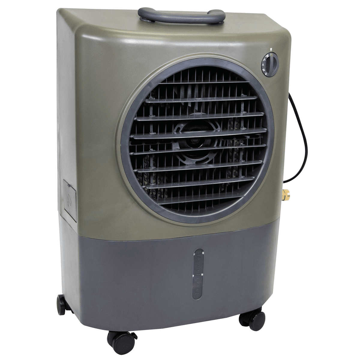 Hessaire MC18V (1300 DOE) 500 Sq Ft Portable Air Conditioner, Dark Gray