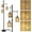 Brown+Black#6, variant on Table Lamp Gold Floor Lamps for Living Room with Remote & Dimmable LED Bulb, Modern Arc Floor Lamp with 3 Color Temperatures, Boho Standing Lamp with Rattan & Fabric Shades, Adjustable Tall Lamp for