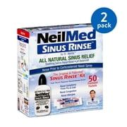 NeilMed Sinus Rinse, Premixed 50 Sachets, Pack of 2