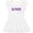 AA-White, variant on Baltimore in Purple Text Girls Toddler Dress